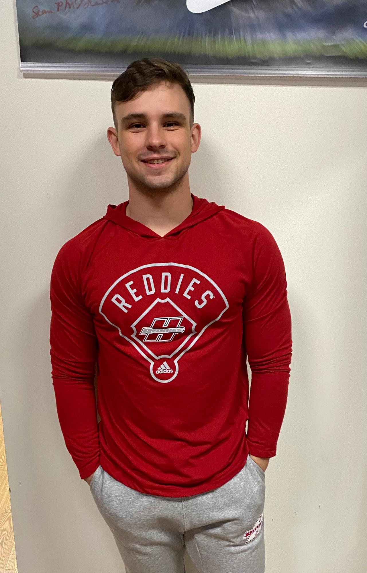 image of: Henderson Reddies Long Sleeve Hooded Diamond Tee
