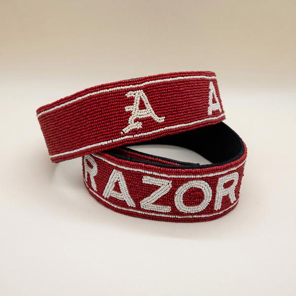 Arkansas Razorbacks Beaded Purse Strap; $88.00
