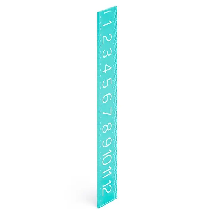 image of: Poppin 12in Ruler, Aqua