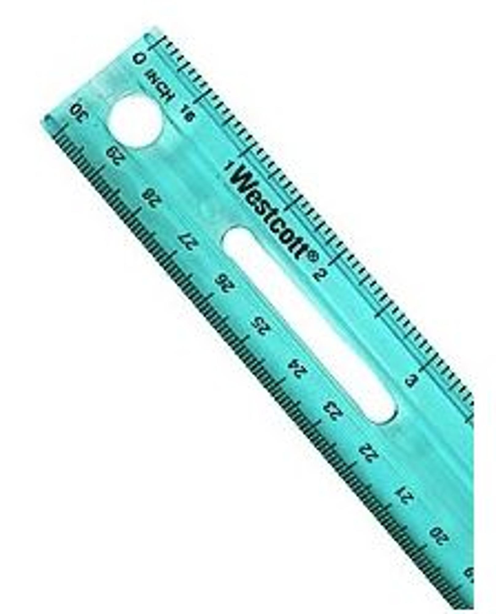 image of: Westcott Plastic Ruler