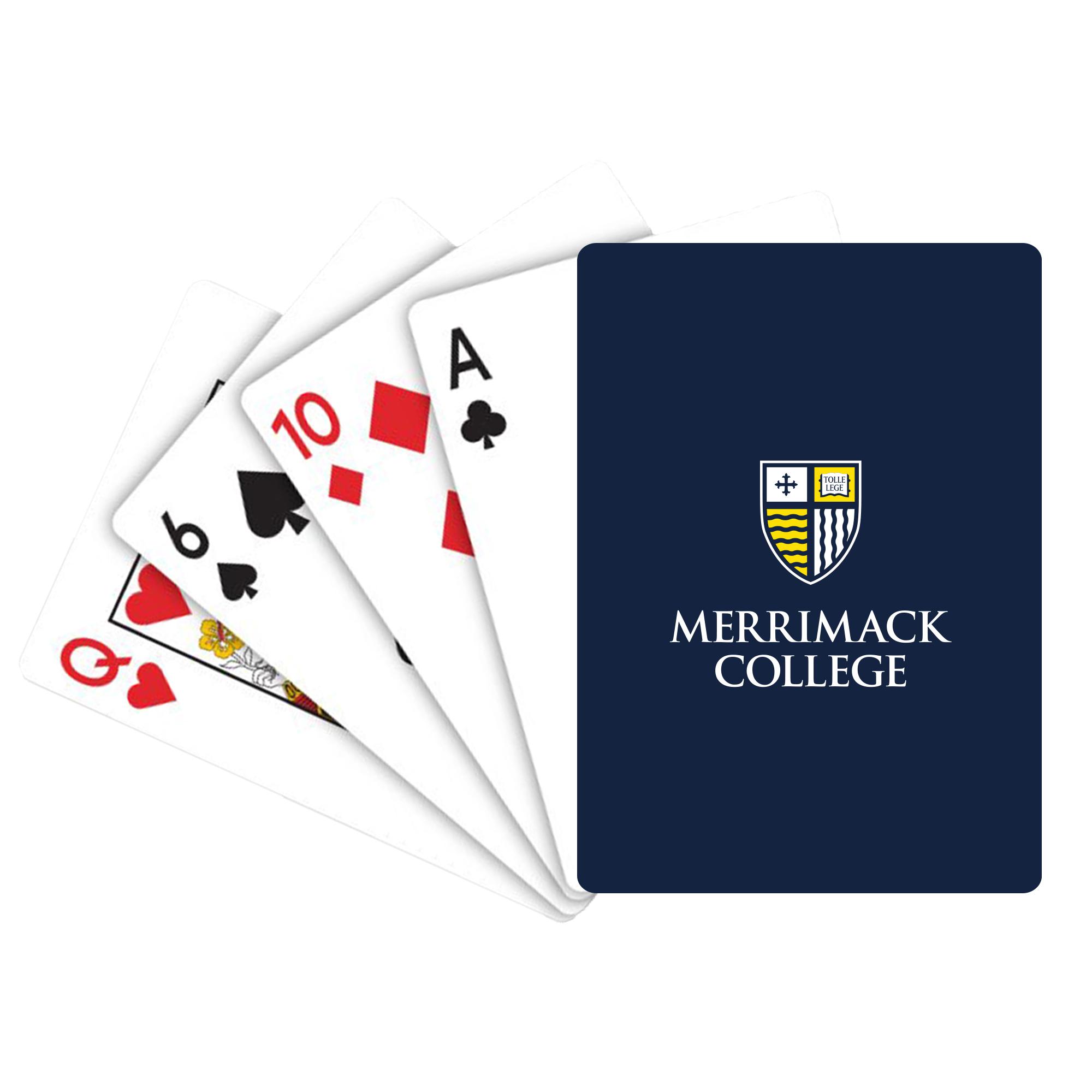 Merrimack College Shield Playing Cards Merrimack College