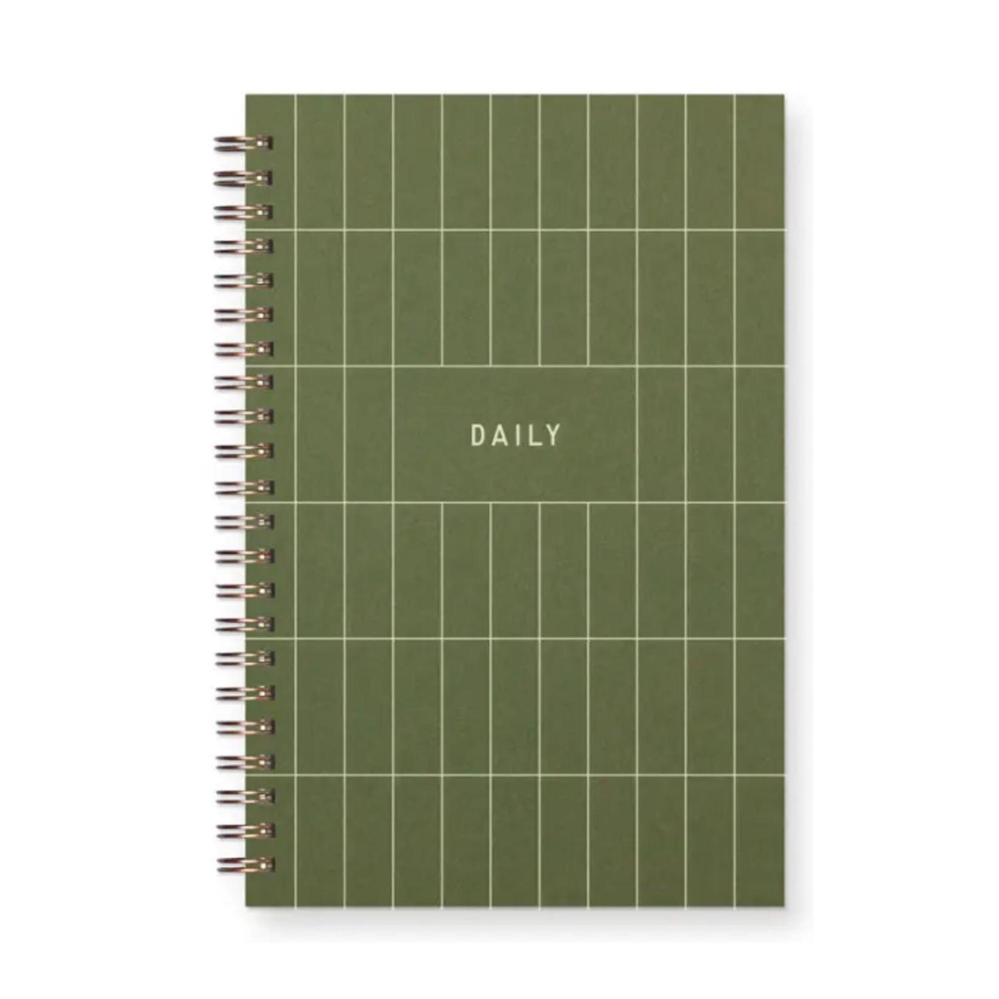 Product image 1 of 1 for Grid Undated Weekly Planner Journal, Moss Green