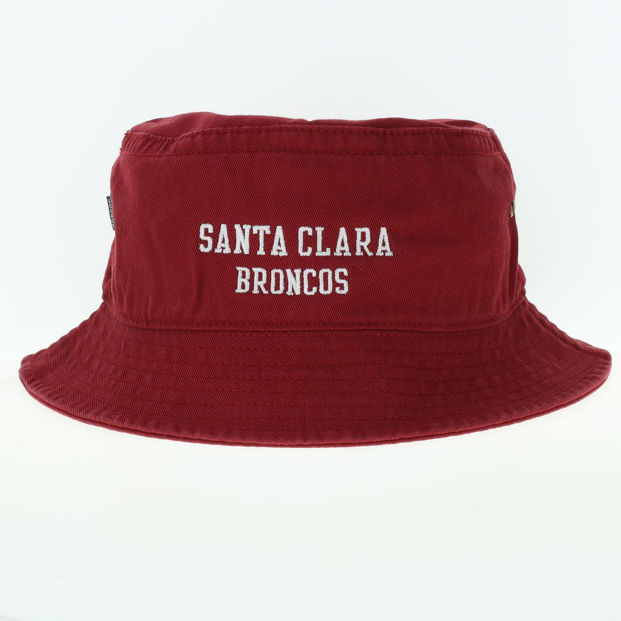 image of: Santa Clara Broncos Relaxed Twill Bucket Hat, Cardinal