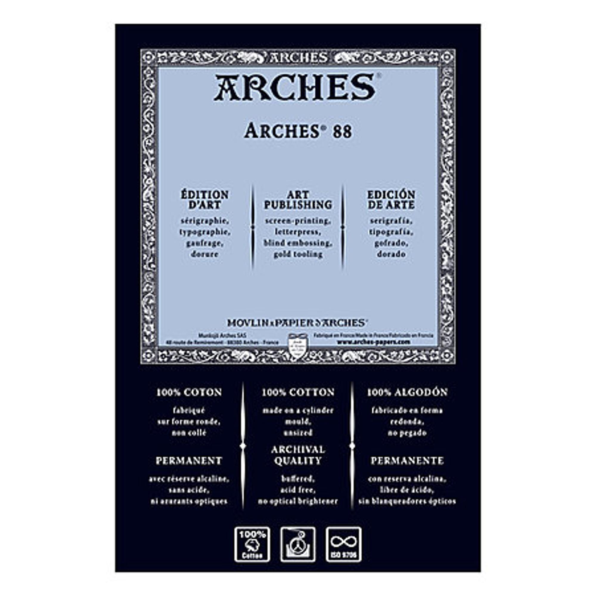 image of: 88 Silkscreen Sheets, 22" x 30" - White, 10 Shts./Pkg. 140 lb.