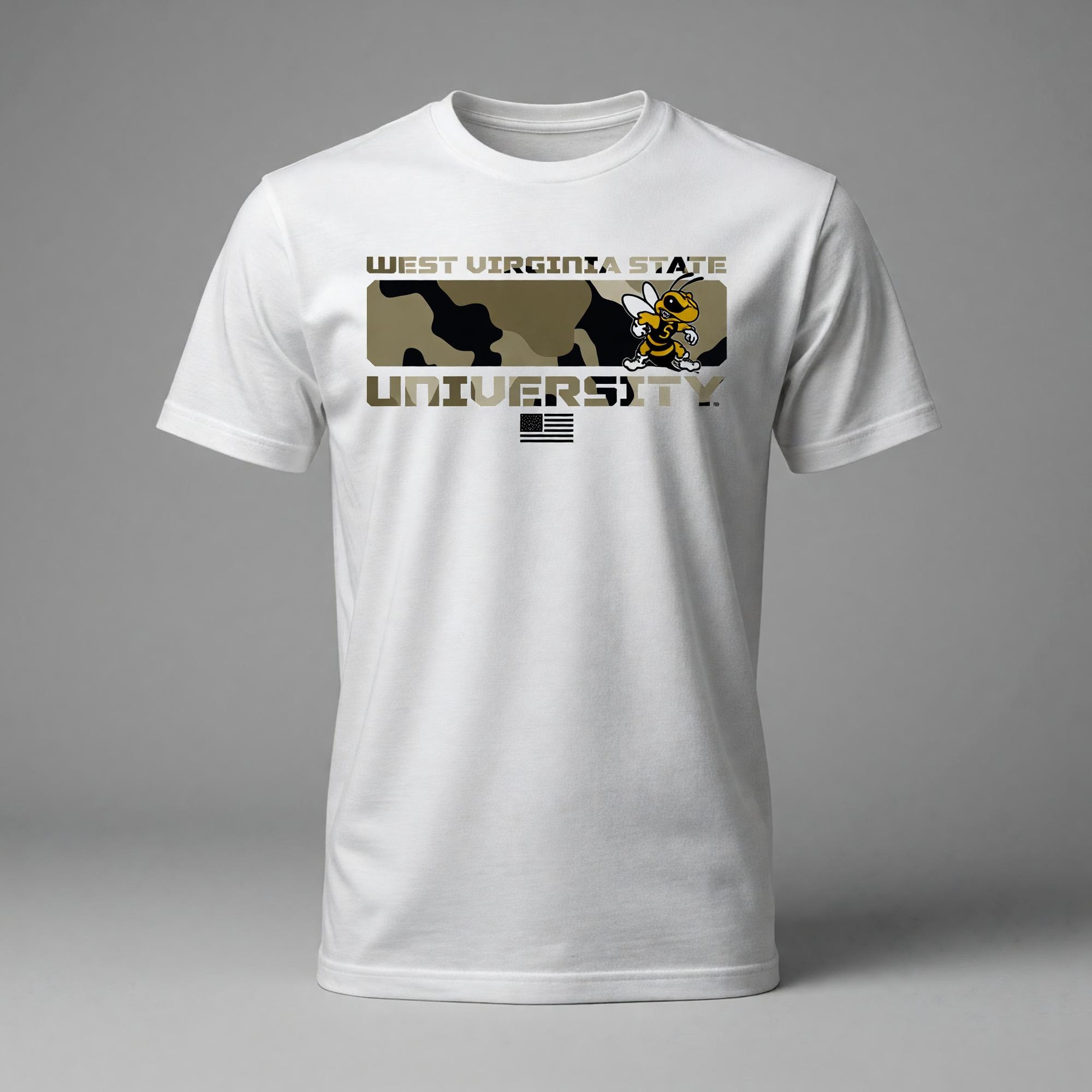 Product image 1 of 2 for Tee - College House Camo Art "WVSU"