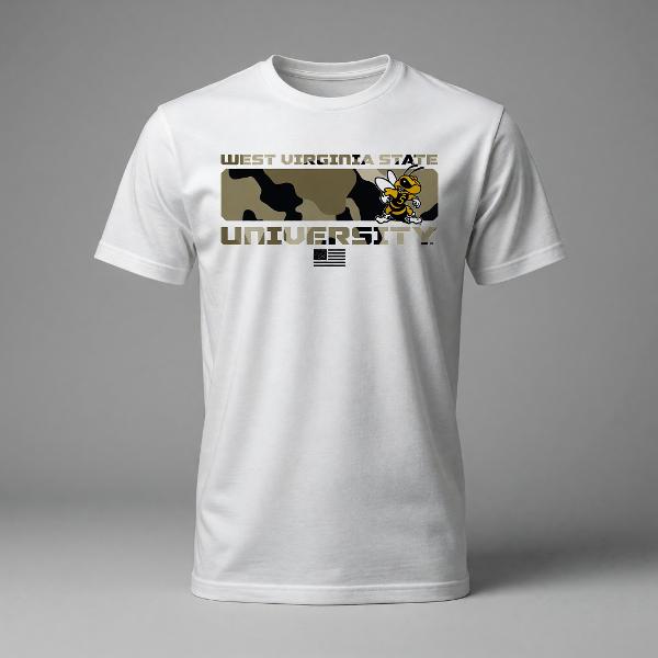 Tee - College House Camo Art "WVSU"; $19.99
