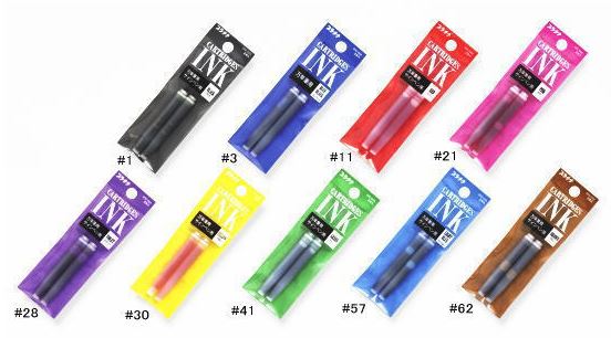 Platinum Preppy Fountain Pen Ink Cartridge Refills 2pk