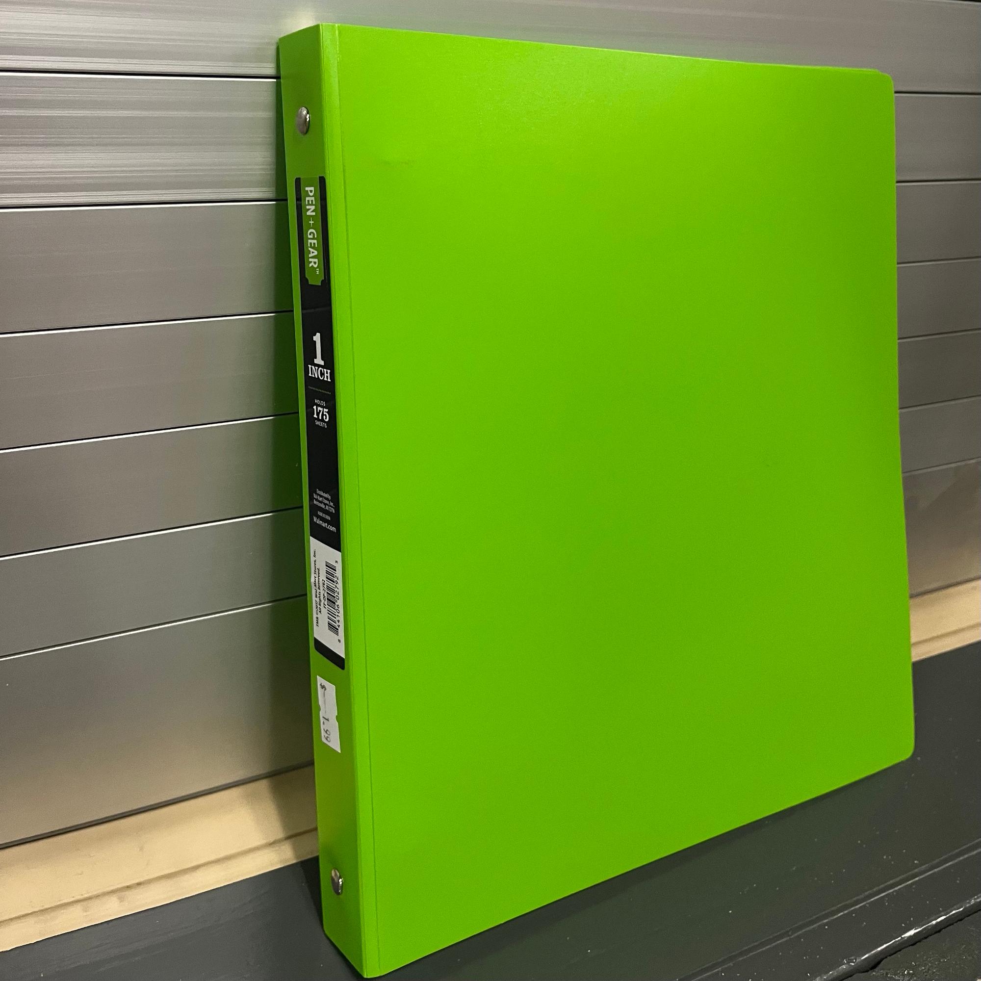image of: Green 1" Binder