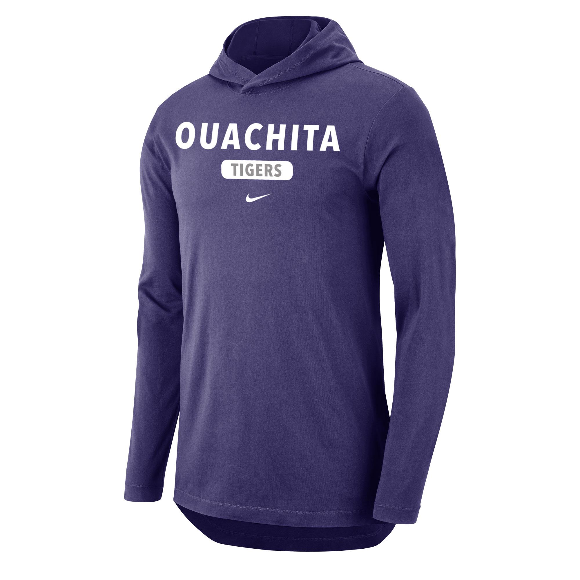 image of: Ouachita Tigers DriFit Tee Hooded Long Sleeve