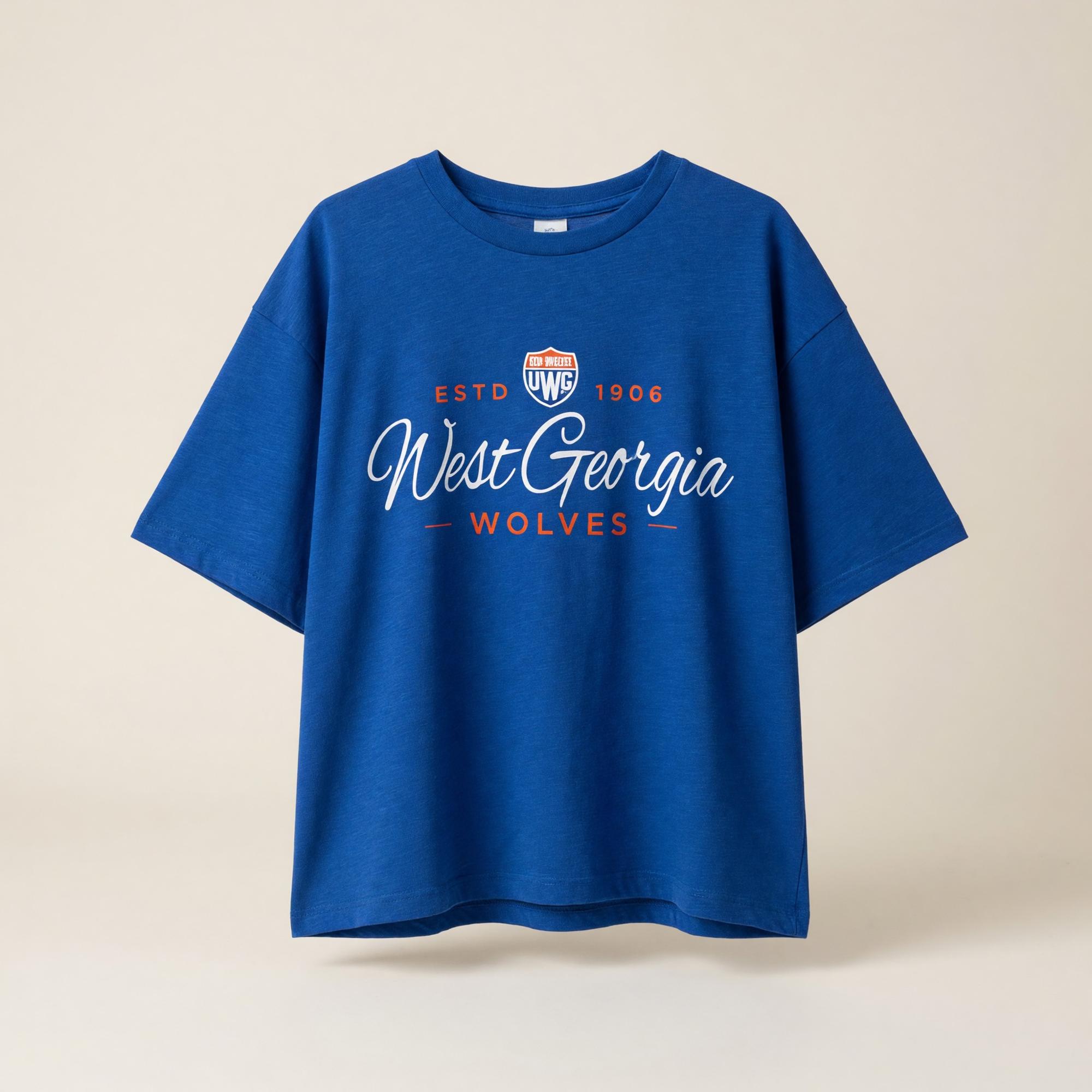 Product image 1 of 2 for WEST GEORGIA WOLVES SCRIPT OVERSIZED SLUB