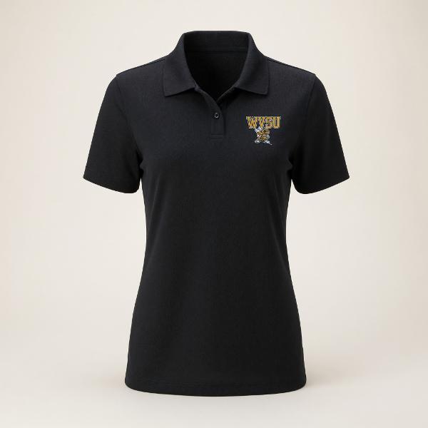 Women's Polo - Vantage Black Mesh; $39.99