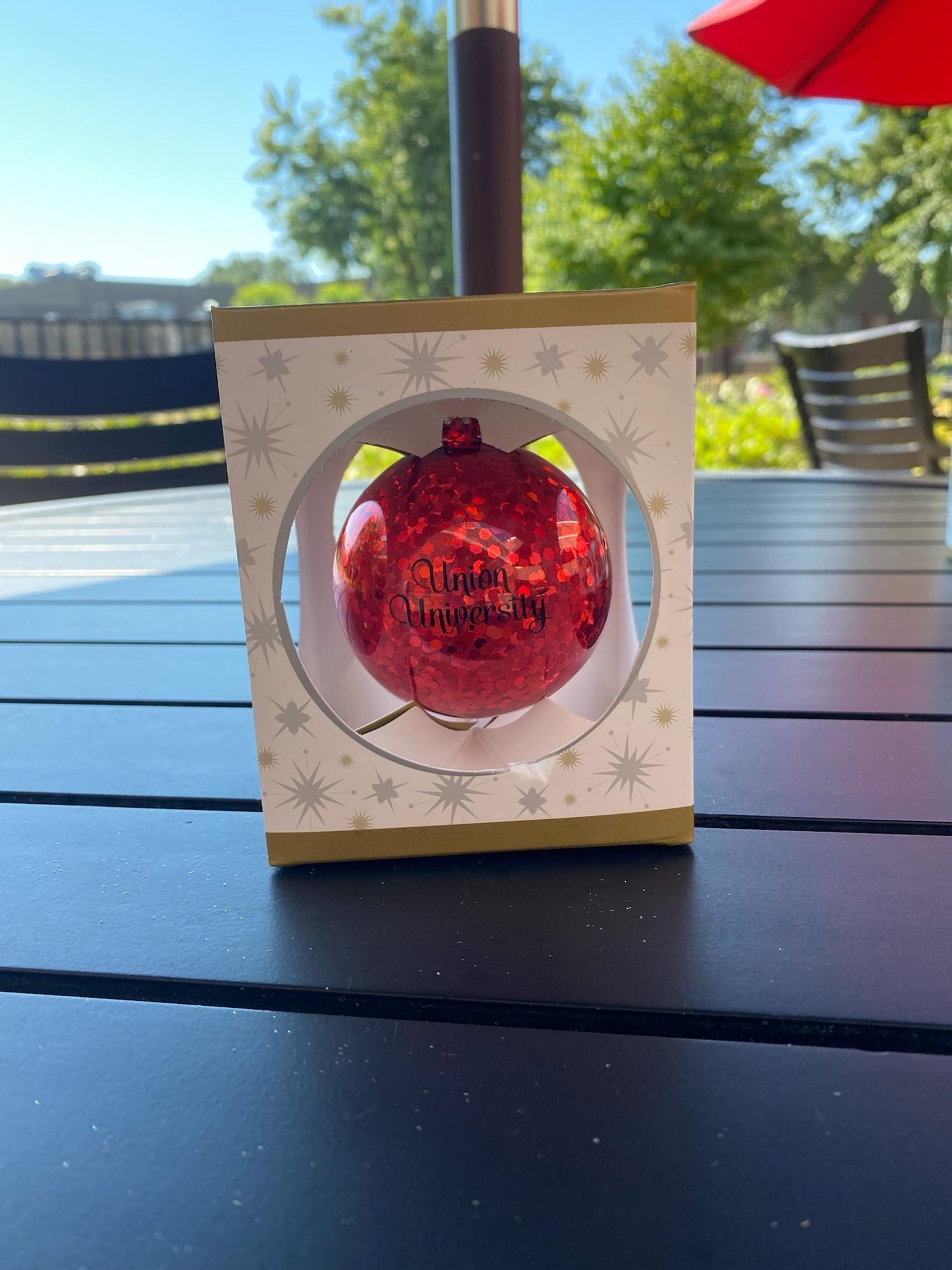 image of: Union Sparkle Glass Ball Ornament