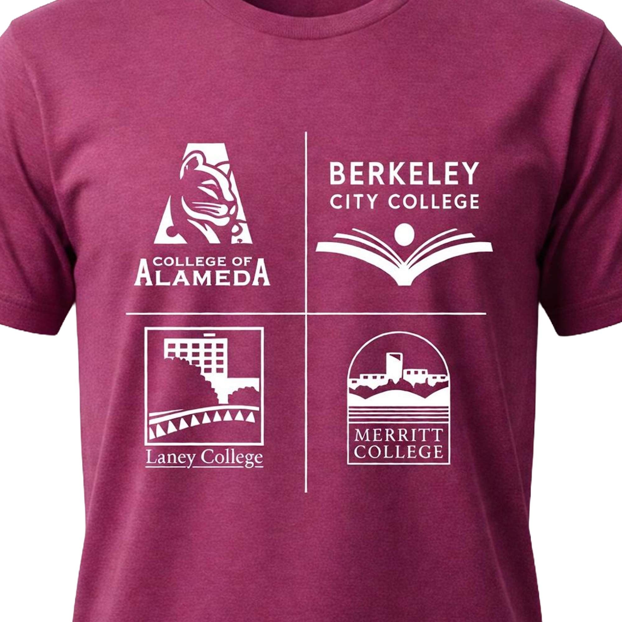 Product image 4 of 4 for PCC 4-SCHOOL LOGO SS V-Neck Tee