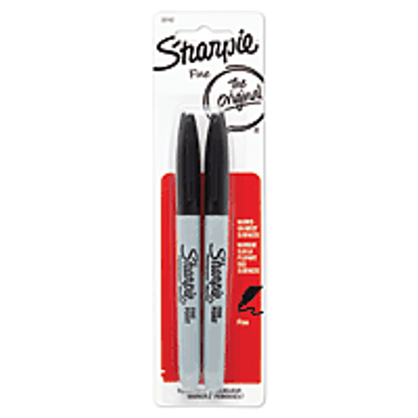Sharpie Markers, Sets, 2-Pen Fine Point Black Set; $4.07