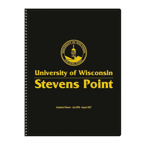 UWSP 2026-2027 Academic Monthly Planner, Black; $12.98