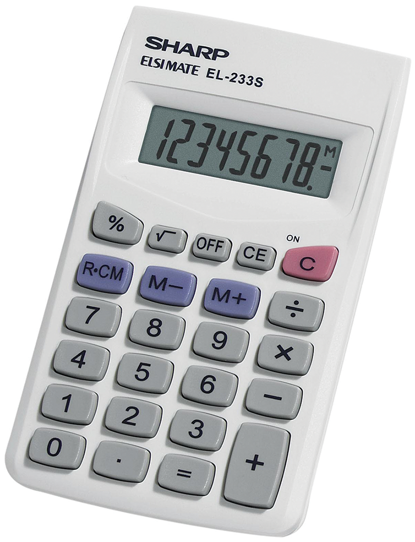 image of: Sharp EL-233SB Handheld Calculator