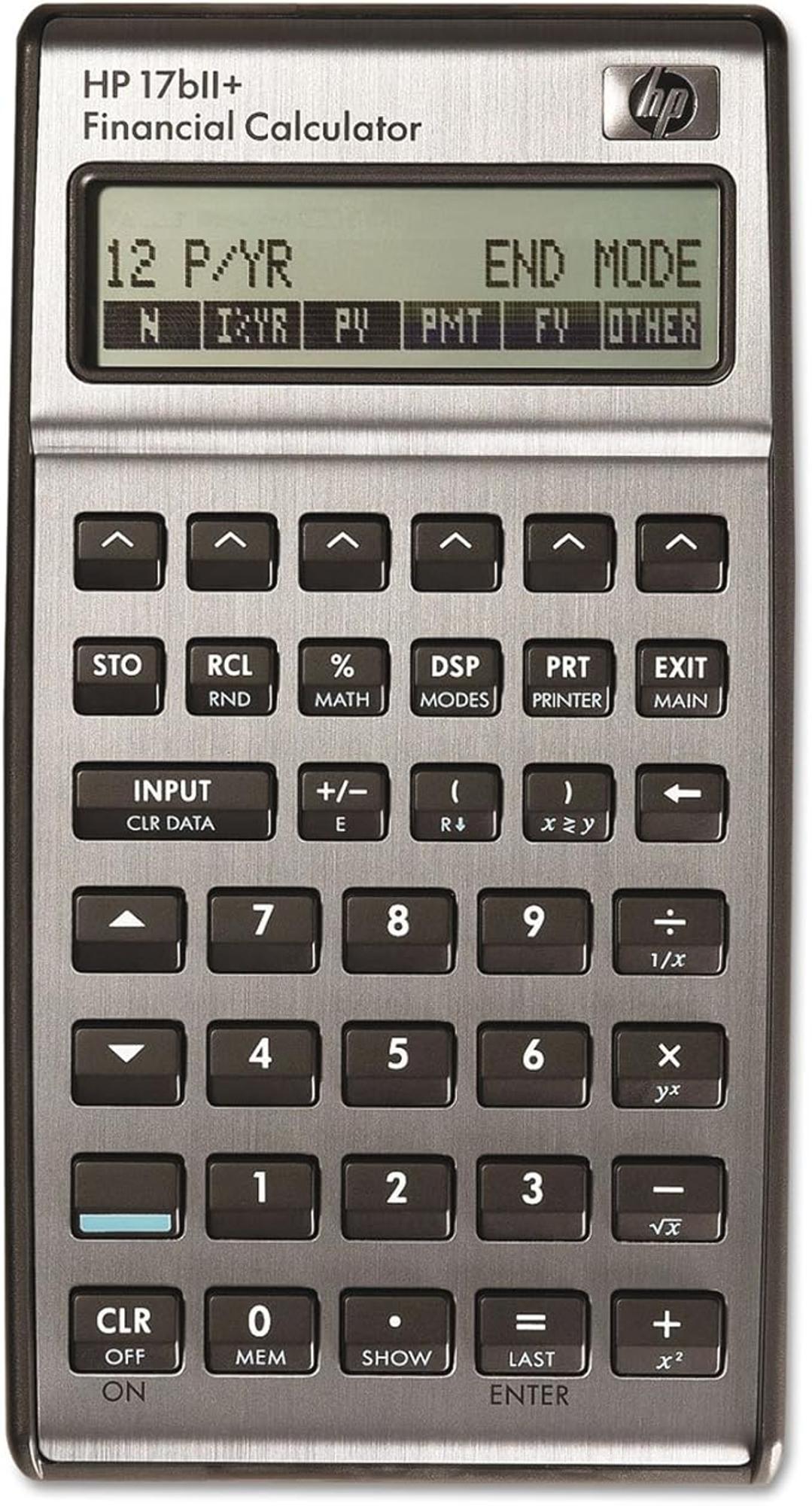 image of: HP 17BIIPLUS FINANCIAL CALCULATOR HEWLET