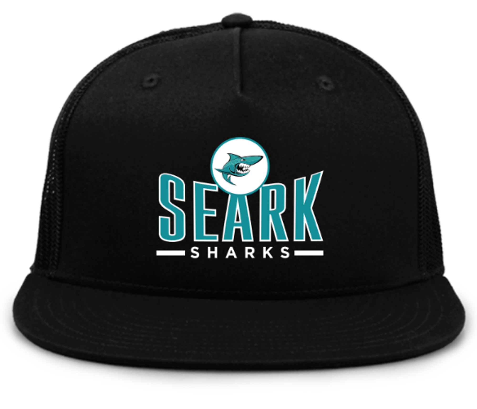 Product image 1 of 1 for Southeast Arkansas College Sharks Flat Bill Hat, Black