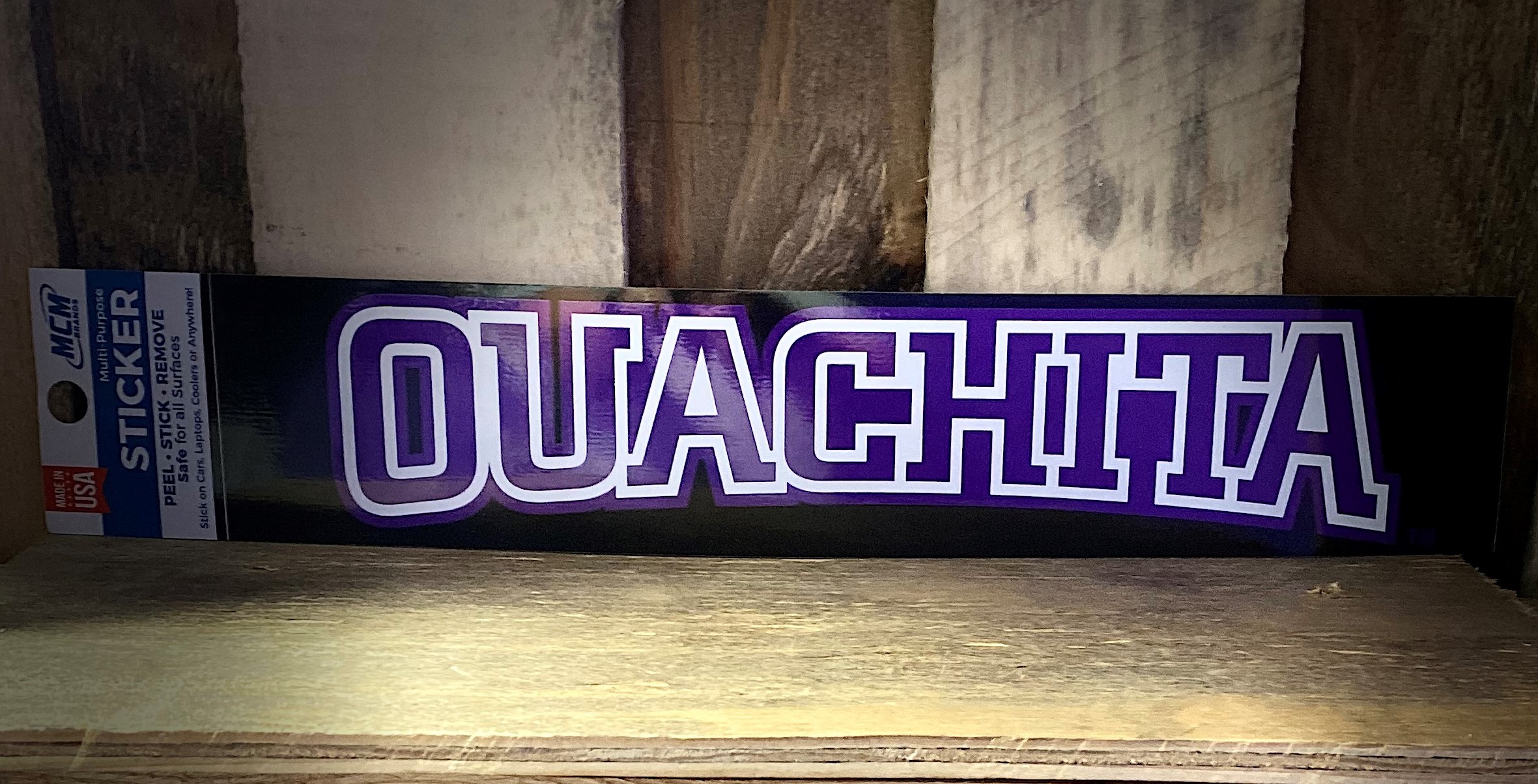 image of: Ouachita Arched Multi-Purpose Vinyl Sticker