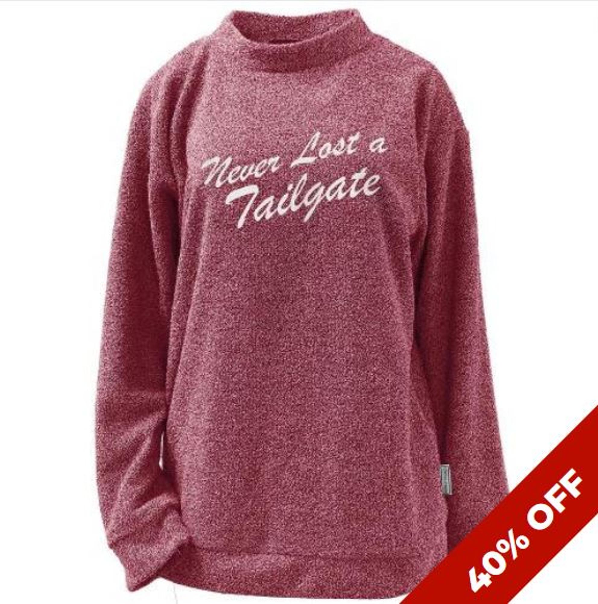 image of: Women's Wooley Threads "Never Lost A Tailgate" Pullover