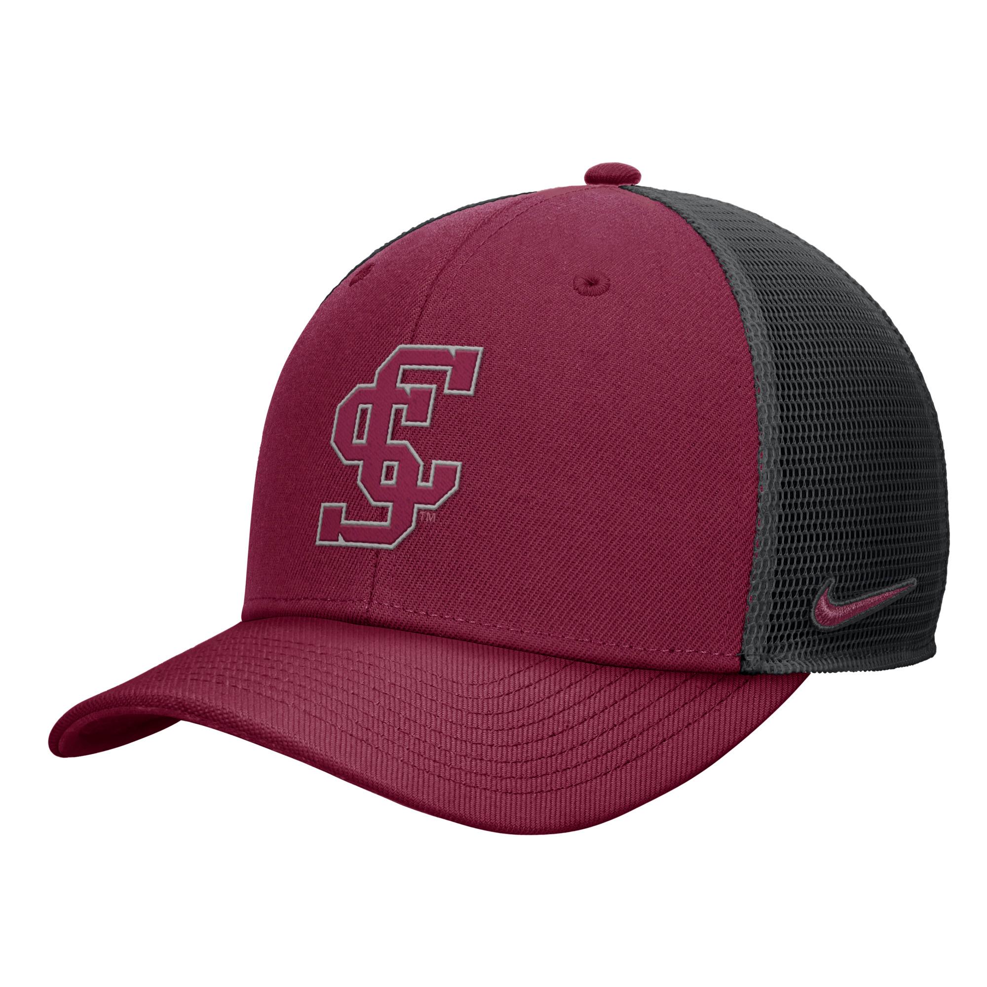 Product image 1 of 2 for Santa Clara Broncos Nike Rise Trucker Hat, SC Logo, Maroon