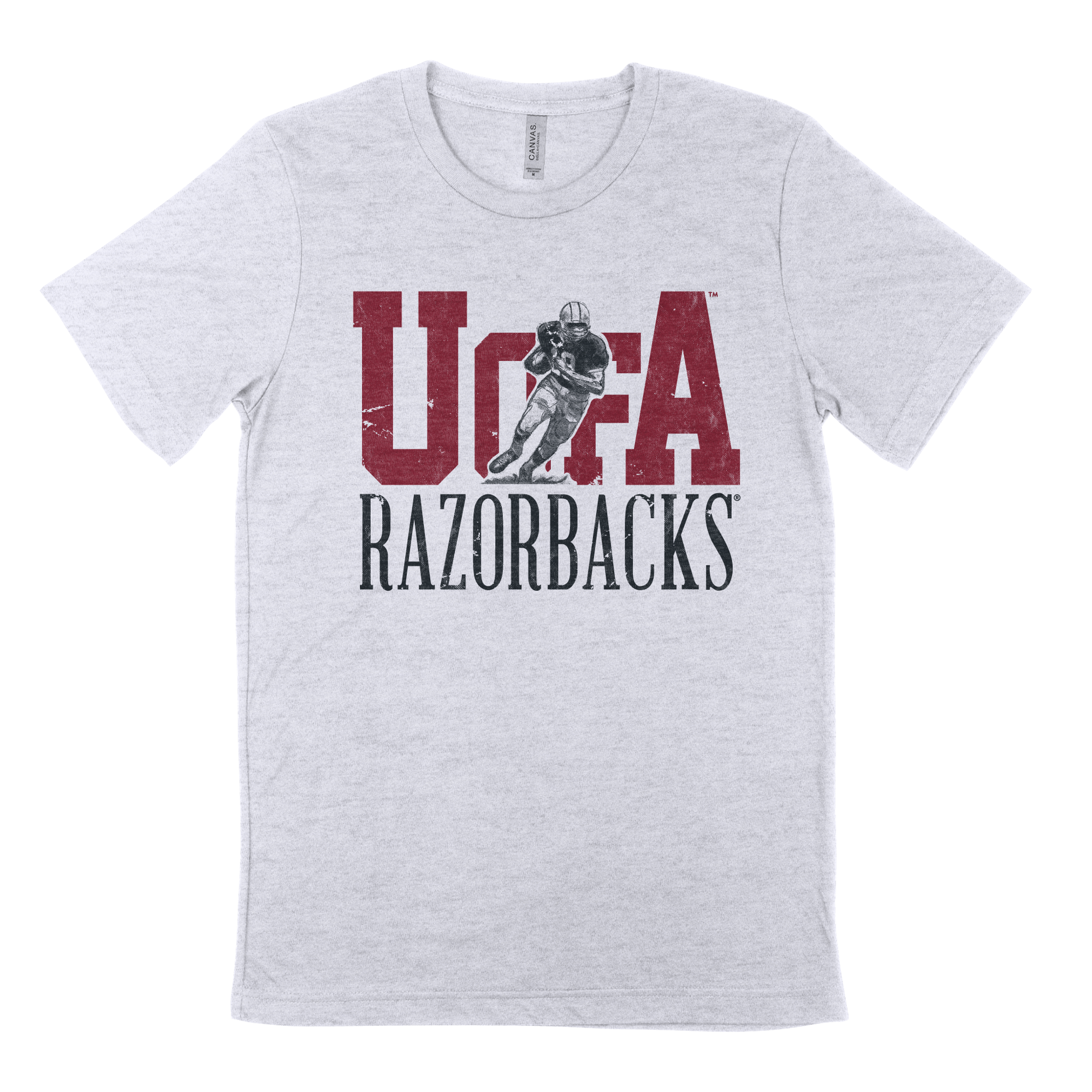 image of: University of Arkansas Bold Letter Football Tee