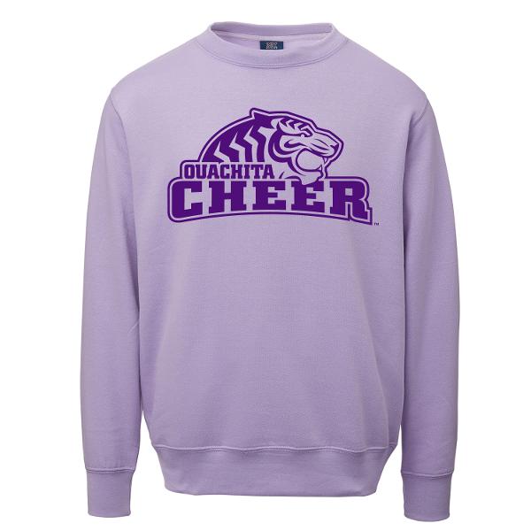 Ouachita Baptist University Cheer Fundamental Fleece Crew, Stardust Purple; $24.99