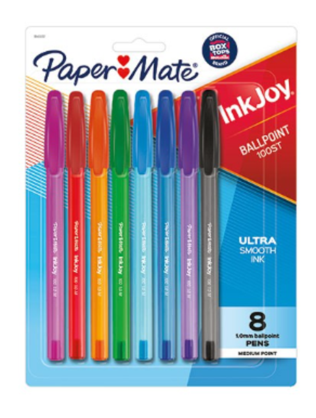 Paper Mate InkJoy Medium Ballpoint Pen, 8 Pack; $5.98