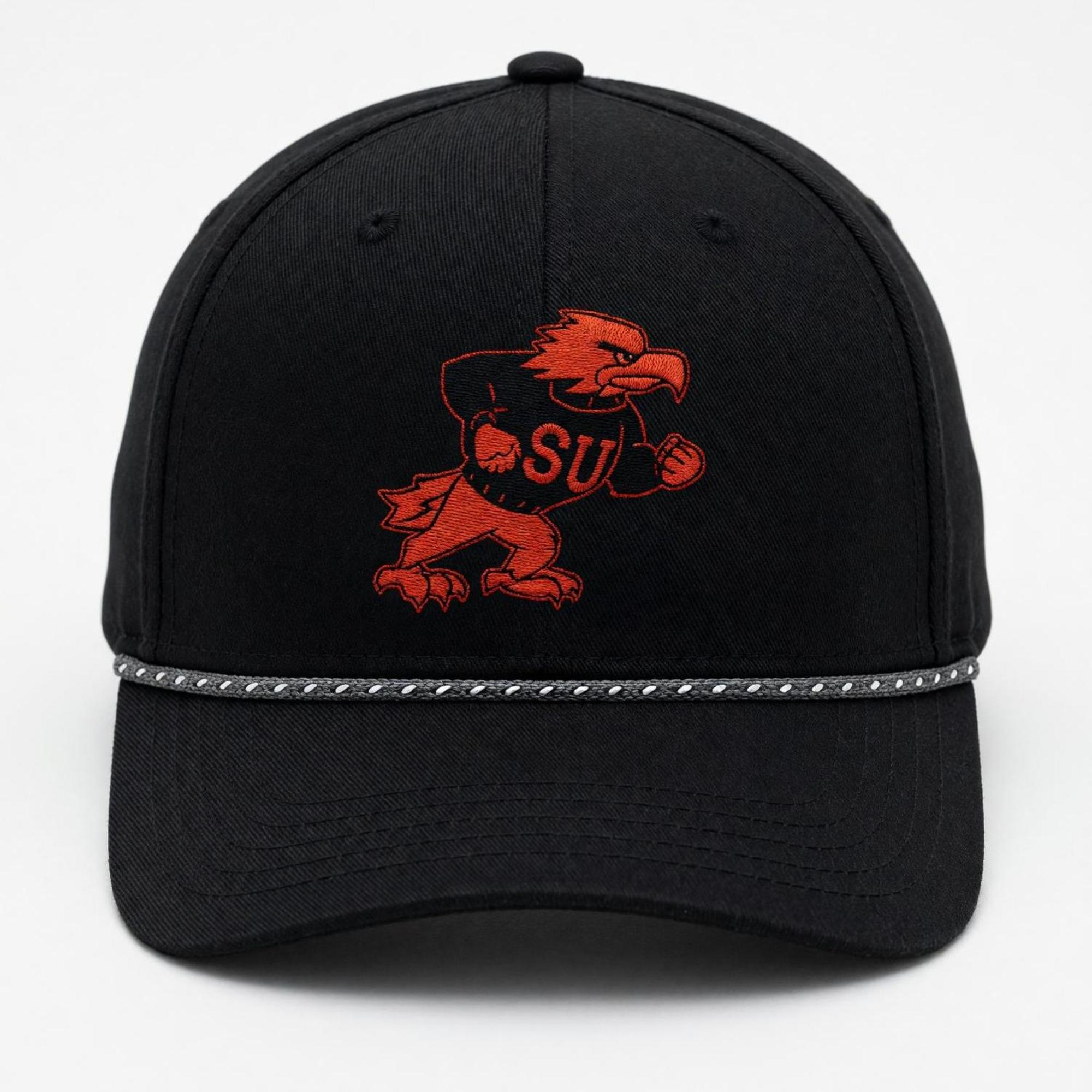 Product image 1 of 1 for CAPX HAT CIRCUIT EDGE BLACK FIGHTING BIRD IN RED ADJUT