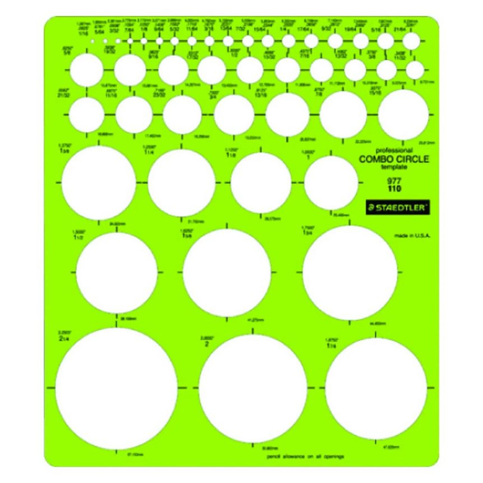 image of: MARS CIRCLE TEMPLATE COMBO STAEDTLER