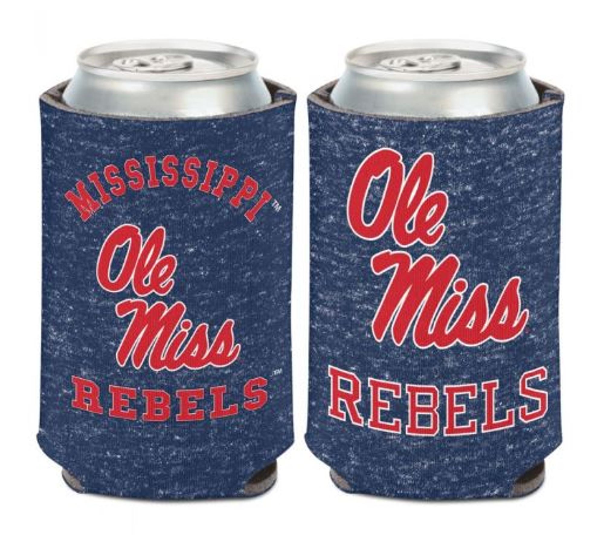 image of: Ole Miss Rebels Heather Navy Can Cooler