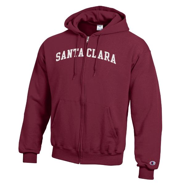 Santa Clara Broncos Champion Powerblend Full Zip Hood, Garnet; $79.98