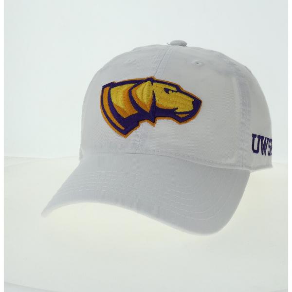University of Wisconsin Stevens Point Wordmark Mascot 2L Adjustable Hat, White; $29.98