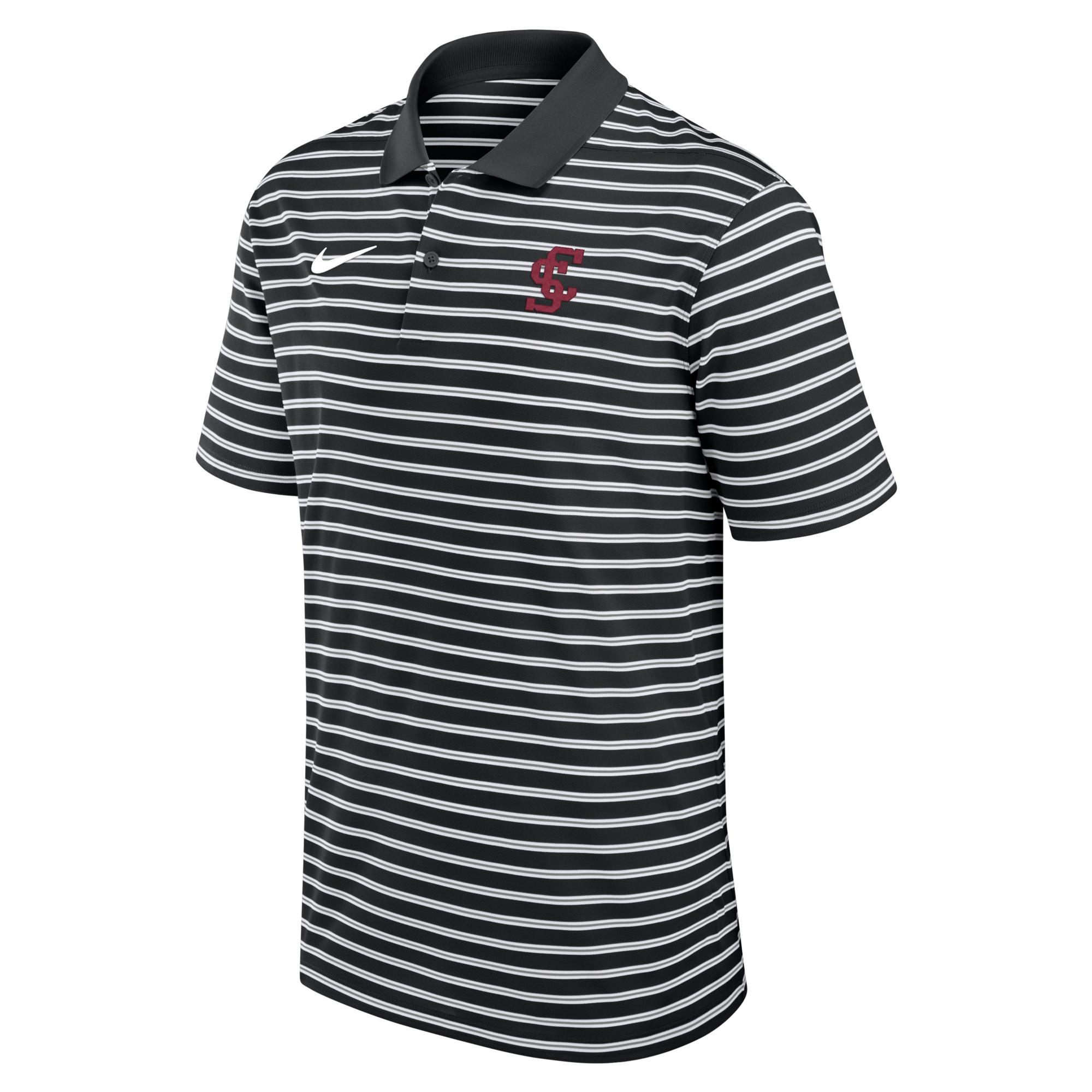 Product image 1 of 1 for Santa Clara Broncos Nike Victory Stripe Polo, Black