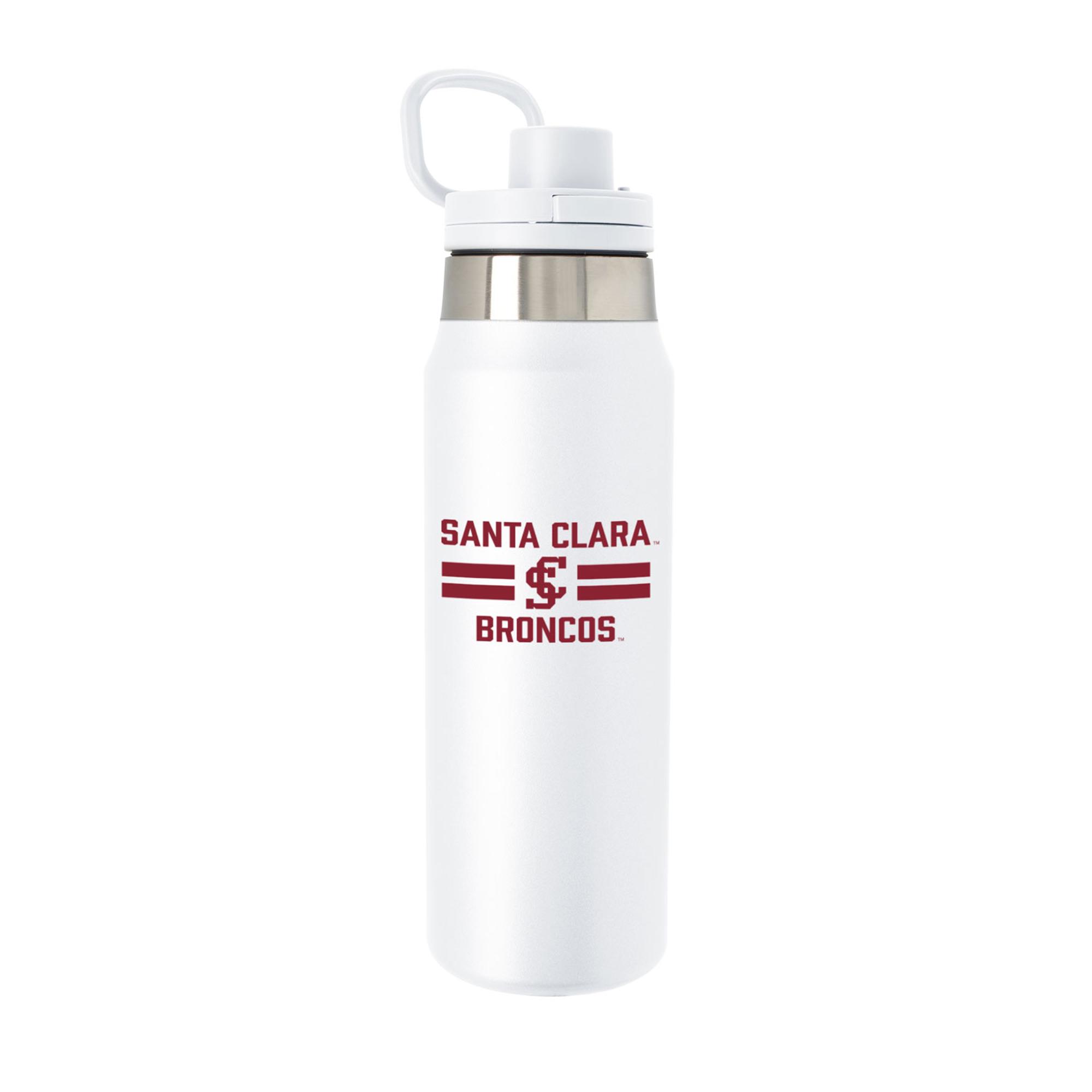 image of: Santa Clara Broncos 25oz Viking Hydration Water Bottle, White