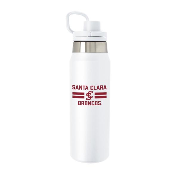 Santa Clara Broncos 25oz Viking Hydration Water Bottle, White; $32.98