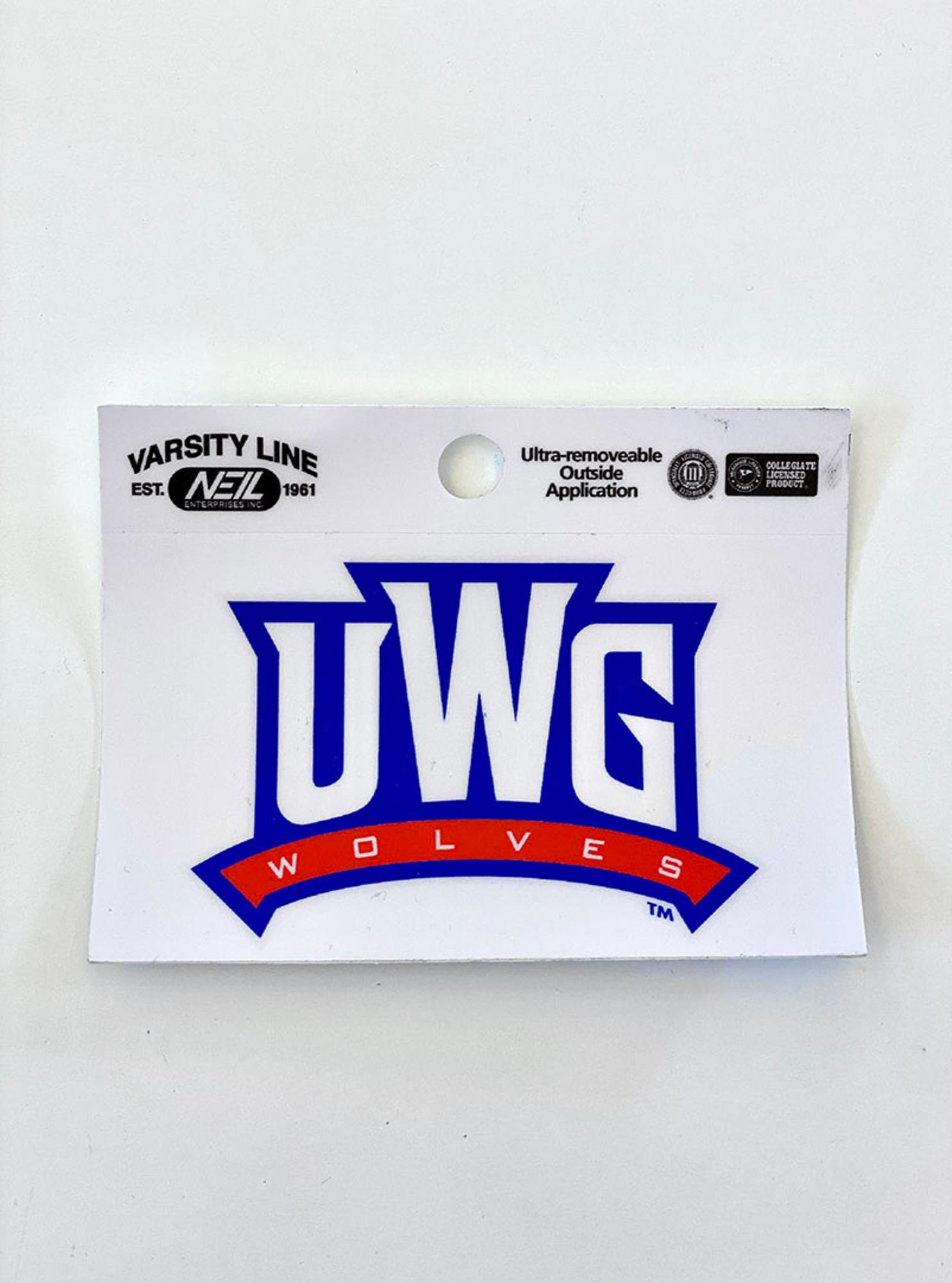 image of: UWG WOLVES ATHLETIC LOGO DECAL