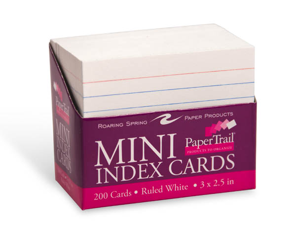 image of: RS Mini Ruled Index Cards