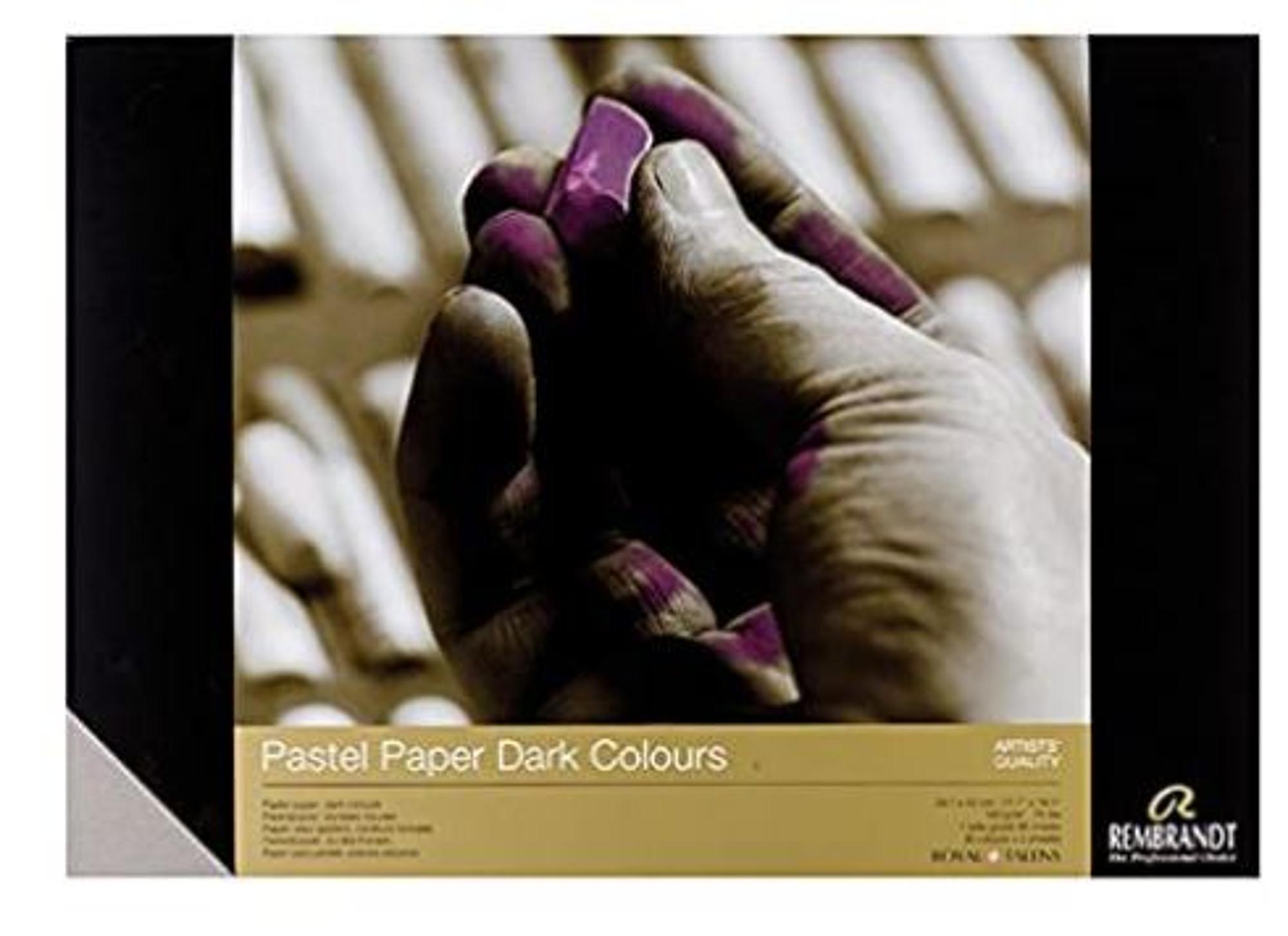 image of: Rembrandt Pastel Pad Dark Colours 8.3 x 9.7