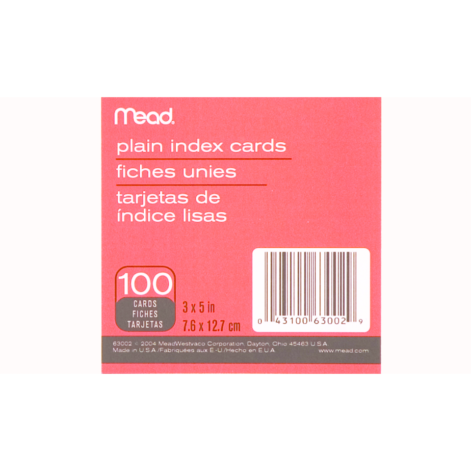 Product image 1 of 1 for Index Cards - 3x5, 100ct