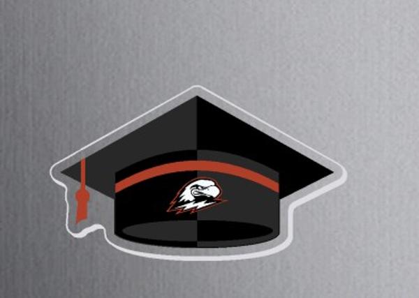 CDI GRAD CAP ACRYLIC MAGNET; $5.99