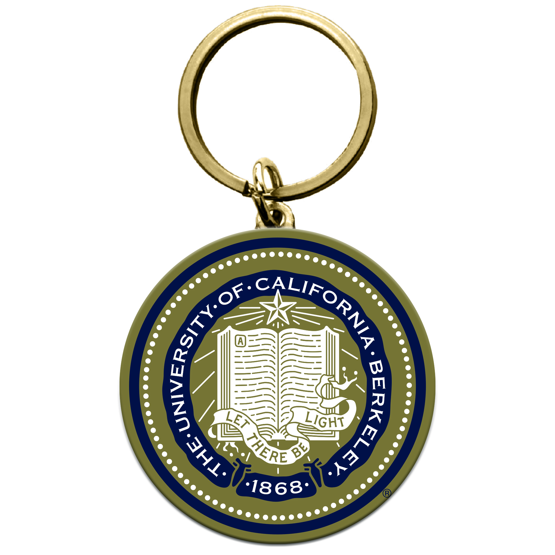 Product image 1 of 1 for Round Keychain Berkeley Seal Logo