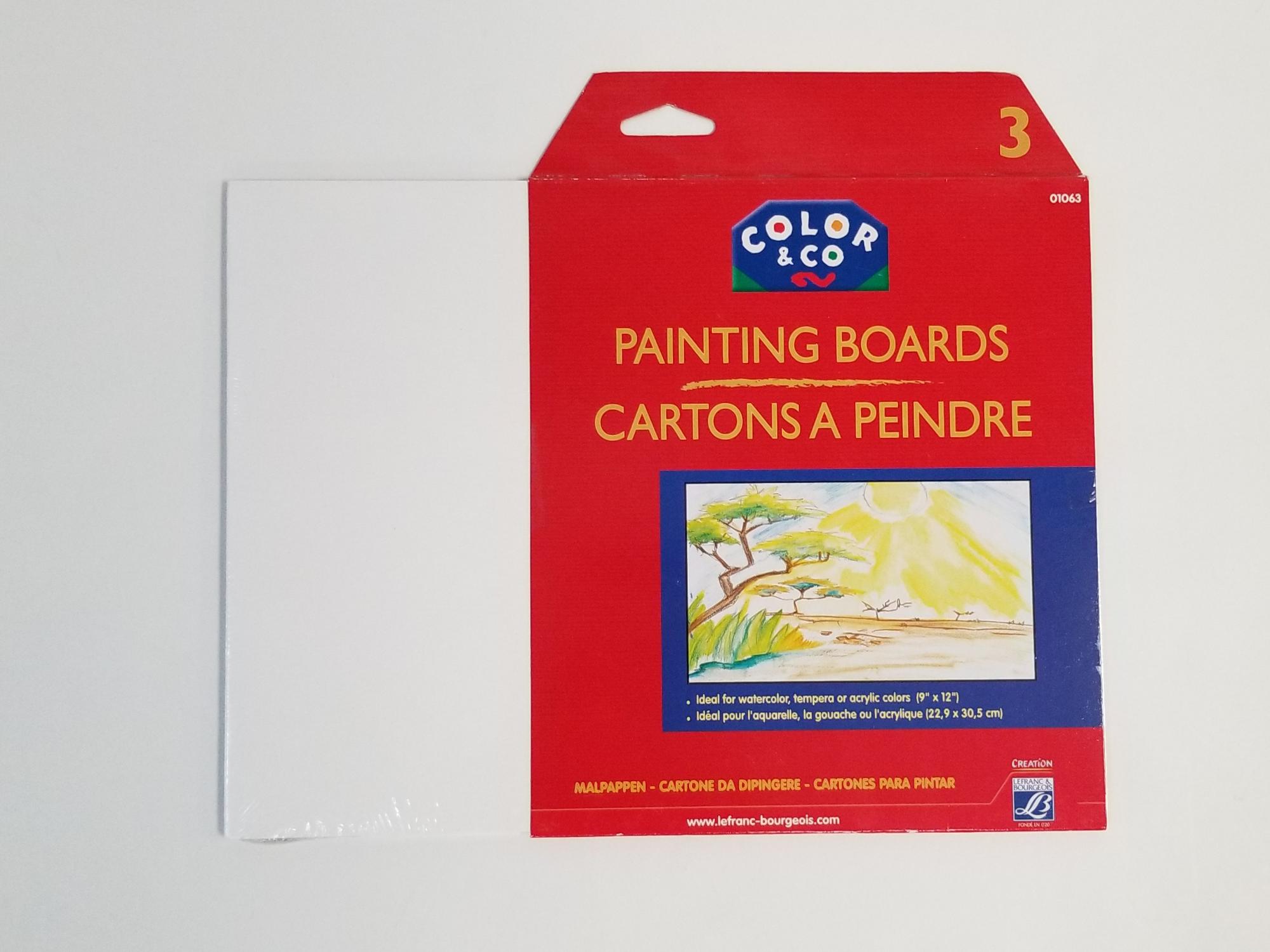 image of: Color and Co. Painting Boards 9x12 3pk