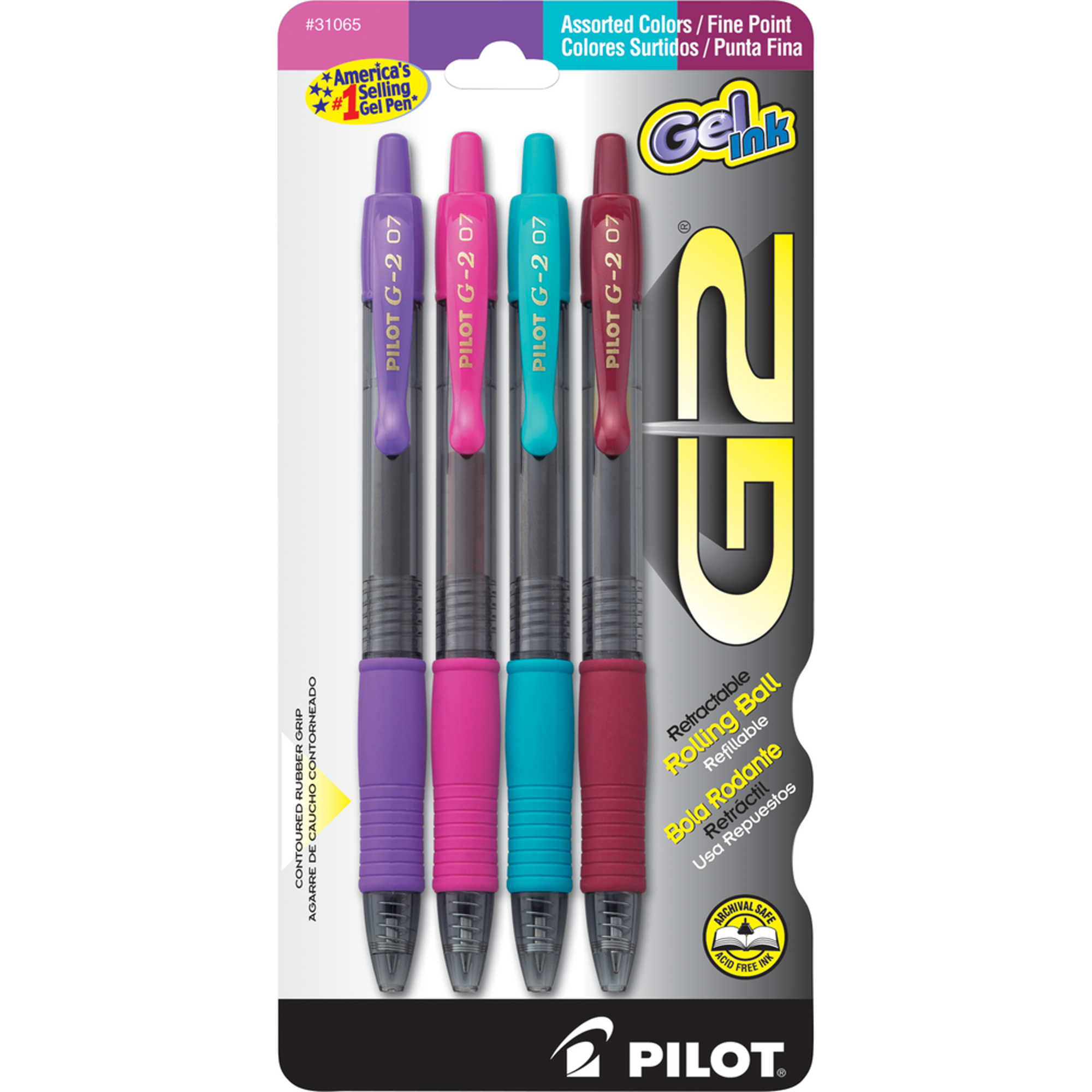 image of: PENS G2 GEL PEN FINE 4PK