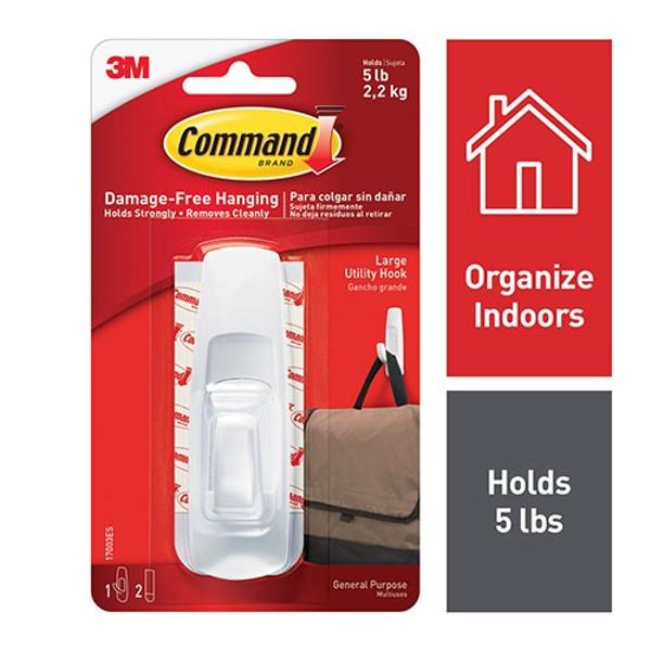 COMMAND HOOK LARGE; $5.49