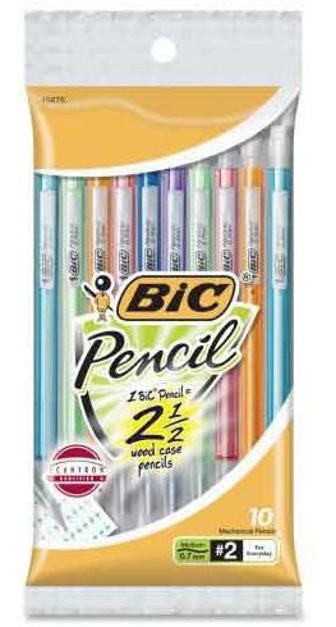 image of: Bic Xtra Sparkle Mechanical Pencils .7mm 10pk OOS