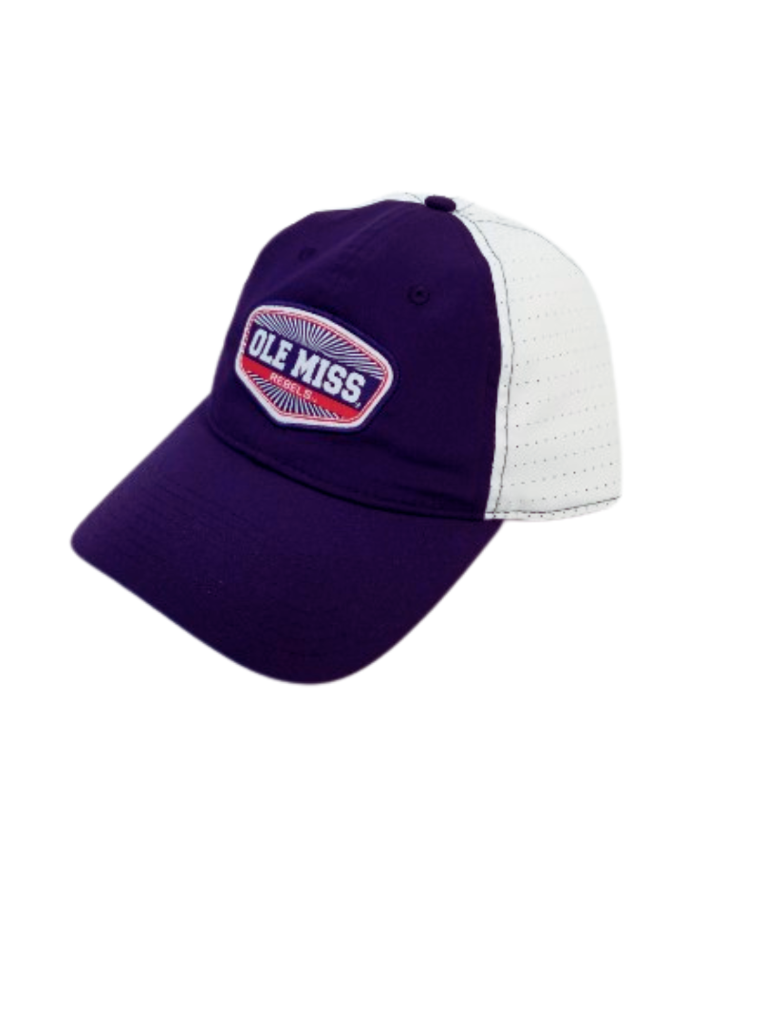 image of: Ole Miss Burst Gamechanger Adjustable Hat Navy/White