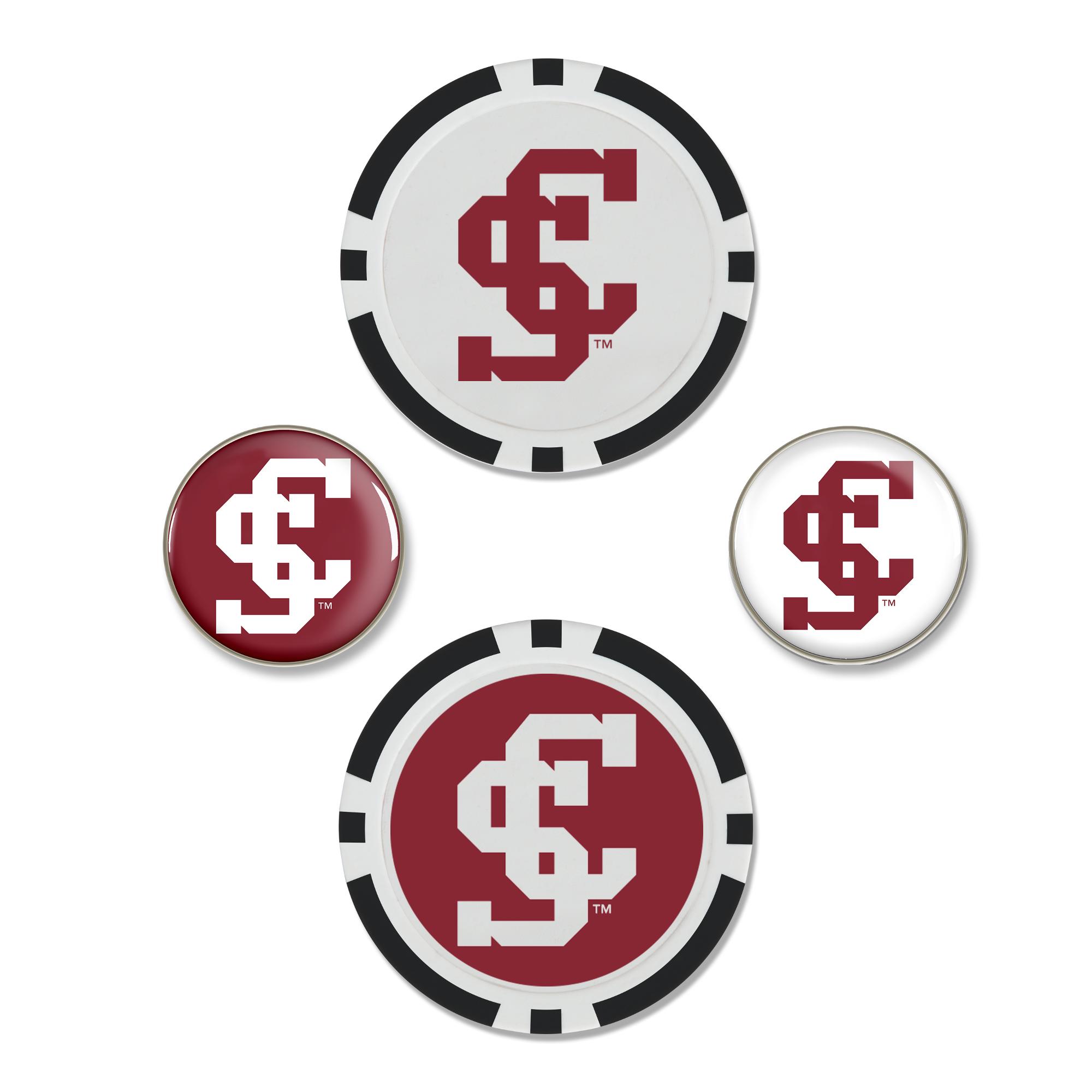 image of: Santa Clara Broncos Golf Ball Marker Set, 4 Pack