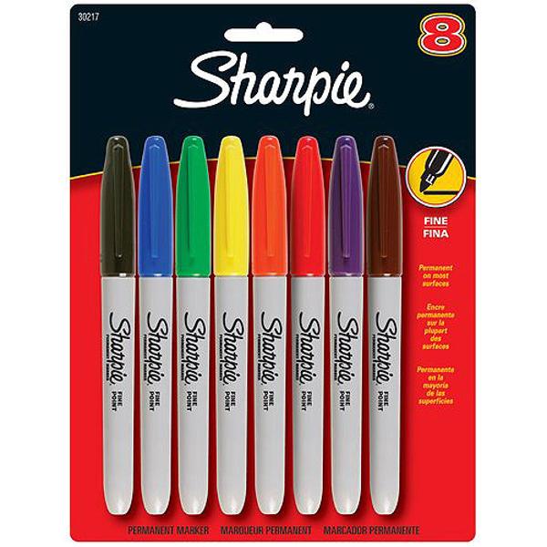 Sharpie Permanent Marker - Asst Fine 8Pk BP; $14.22