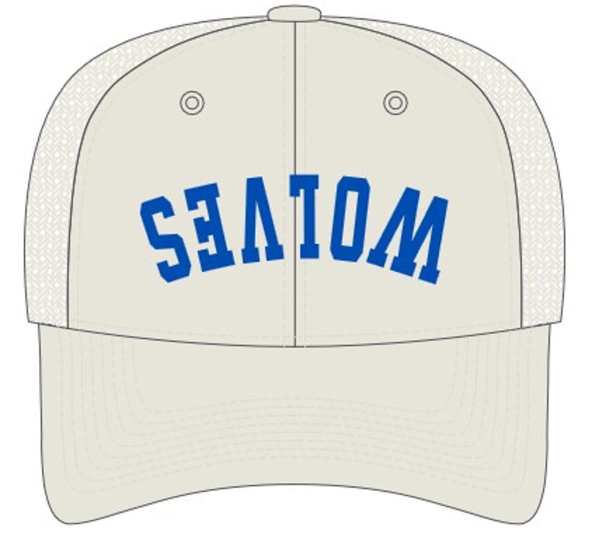 image of: Upside Down Wolves Trucker Hat